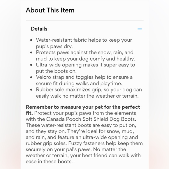 NWT Canada Pooch Soft Shield Dog Boots, Black size 2 - Picture 6 of 7